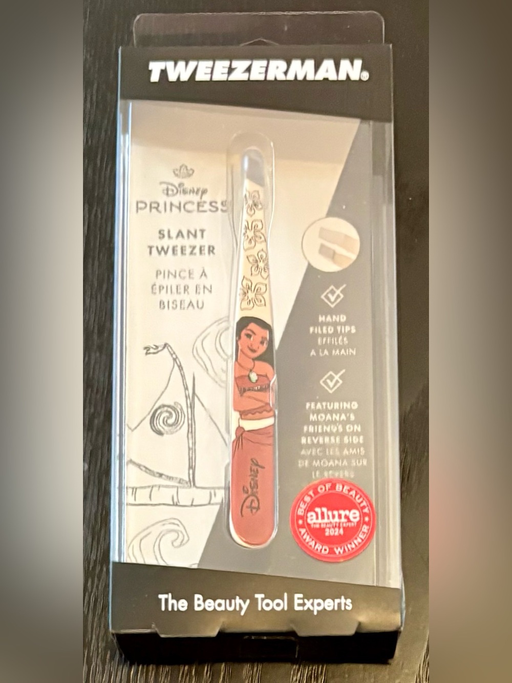 Tweezerman x Disney Princess Moana Slant Tweezers - NIB